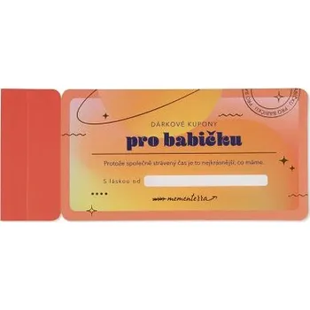 ALBI Dárkové kupony pro babičku