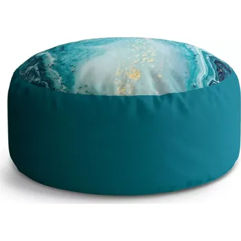 Taburet Sablio Taburet Circle Modrý pigment: 38x48 cm