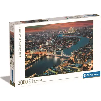 Puzzle CLEMENTONI Letecký pohled na Londýn 2000 dílků