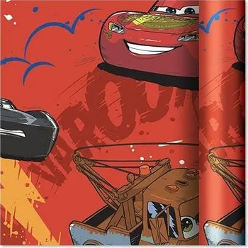 Balící papír ALBI Dárkový papír - role 2 m × 70 cm - Disney Auta na červené