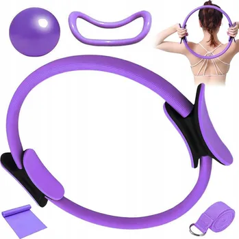OBRUČ NA PILATES KRUH JÓGA FITNESS CVIČENÍ SVALŮ 5 KUSŮ