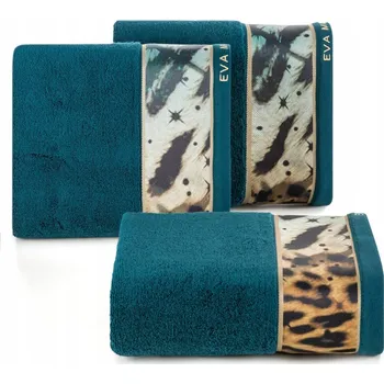 Ručník EVA 15 RUČNÍK DO KOUPELNY STŘEDNÍ 50x90 cm 1 KS TMAVĚ TYRKYSOVÝ