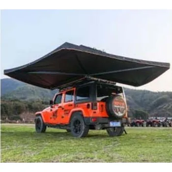 Markýza Markýza na auto vějířová 270° šedočerná 2,5m na levou stranu