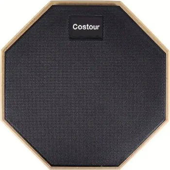 Klasická kytara Tichá cvičební podložka na bicí 20x0,7x2,5 cm Oboustranná třívrstvá gumová tlumicí podložka 8palcová pro začátečníky a domácí trénink černá