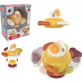 Interaktivní senzorická kačenka s přísavkou a gryzátkem