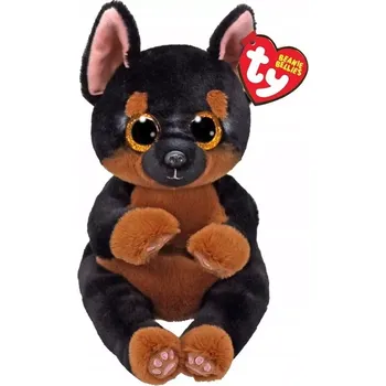 plyšák TY Beanie Babies Fritz hnědočerný pes 41298 15 cm