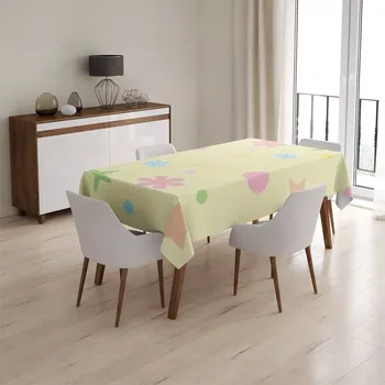 ubrus Sablio Ubrus Květiny na žluté - 90x90 cm