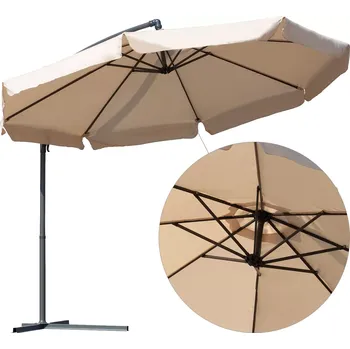 Slunečník zahradní slunečník solaro béžový s obalem