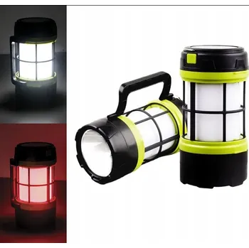 TURISTICKÁ LED KEMPINGOVÁ SVÍTILNA S PŘÍRUČNÍ LAMPOU REFLEKTOR PRO ZAVĚŠENÍ