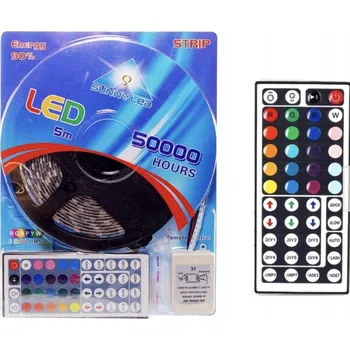 LED osvětlení LED pásek 2835 vícebarevný 5 m voděodolný s dálkovým ovládáním