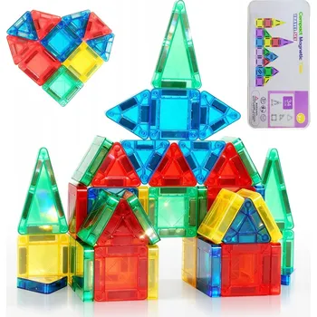 ostatní stavebnice MINI MAGNETICKÉ STAVEBNICE STAVEBNICE 3D EDUKAČNÍ PUZZLE 34 DÍLKŮ