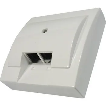 Elektrická zásuvka Telefonní zásuvka PRAKTIK, 2x RJ11 bílá 4FK 283 13.901/2