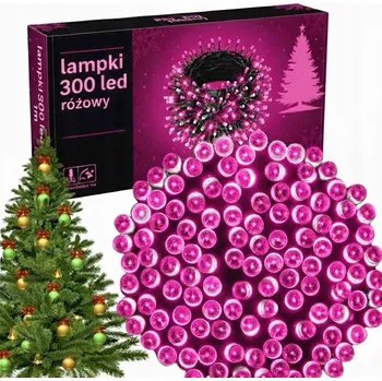 Vánoce SK-Led vánoční osvětlení na stromeček 24 m, 201 - 300 světýlek Růžové