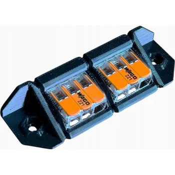 Montážní lišta, držák na svorkovnice, WAGO 221 – 2x3 robustní a silná