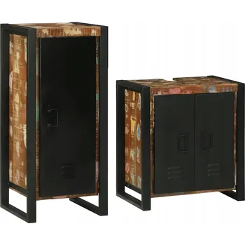 Koupelnový nábytek Sada koupelnového nábytku 2 ks Lite, recyklované dřevo