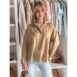 Dámská košile one size oversize SATINIA DY0449 Barva: Béžová, Velikost: ONE SIZE
