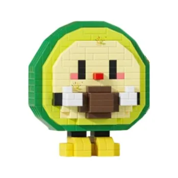 ostatní stavebnice Stavebnice Avokádo 349 dílků Roztomilá stojící postavička držící pecku Detailní dekorativní model s jemným výrazem