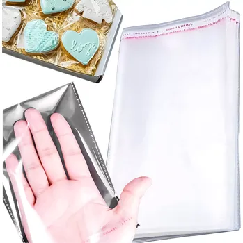 Potravinová fólie Samolepicí celofánové sáčky OPP 16 × 20 cm, 100 ks