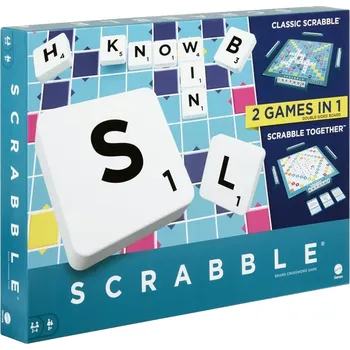 Desková hra Mattel Scrabble Classic 2v1 EN
