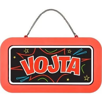 Party dekorace ALBI Neonová cedulka se jménem - Vojta