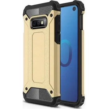 Pouzdro na mobilní telefon Zadní Kryt kryt Pskom pro Samsung Galaxy S10e zlatý