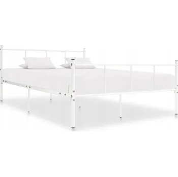 Postel Manželská kovová postel VidaXL 120x200 bílá