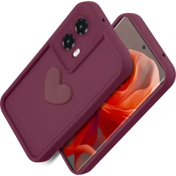 Pouzdro na mobilní telefon Zadní Kryt KrainaGSM pro Motorola Moto G85 červený