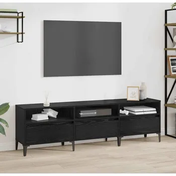 Televizní stolek vidaXL Televizní skříň se zásuvkou Černý dub 150 x 30 x 45 cm [879485]