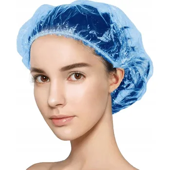 Čepice Jednorázová fóliová čepice modrá, pro kosmetiku a potravinářství - 100 ks