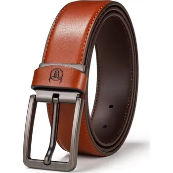Opasek Bullcaptain pánský kožený opasek Rahat Hnědý - Model Běžné balení