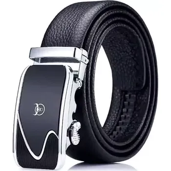 Opasek Bullcaptain pánský kožený opasek automat Magnum Černý - Model Běžné balení, Délka 115 cm