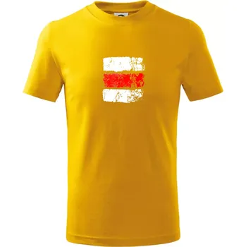Turistická značka - červená - Tričko dětské bavlněné - 98 cm / 2 roky ( Žlutá )
