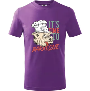 It's Time to Barbeque - Tričko dětské bavlněné - 146 cm/10 let ( Fialová )