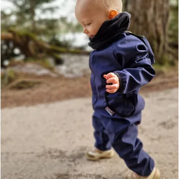 Yháček Softshellové kalhoty s beránkem Yháček, navy Velikost: 80