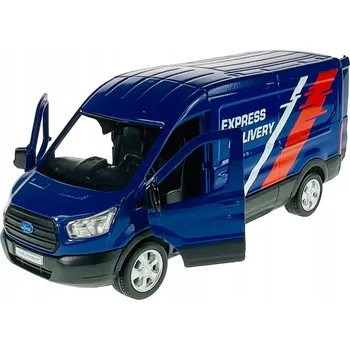 autíčko RMZ City FORD TRANSIT VAN MODRÝ 13,5 cm NOVÝ KOVOVÝ MODEL