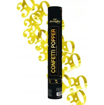 Konfeta Konfety Tuba Vystřelovací k 30. Narozeninám ZLATÉ Vystřelovací ČÍSLICE Dekorace