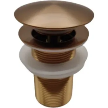 Sifon Swiss aqua technologies Průtočná zátka SAT k umyvadlům bez přepadu rose gold ZATKABRG