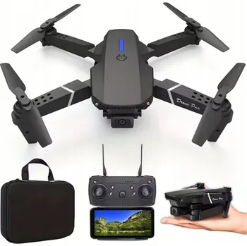 IP kamera Dron se dvěma kamerami WiFi, max. rychlost 9 m/s, ovládání pilotem i aplikací + POUZDRO