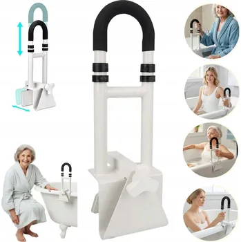 Madlo do koupelny SKLOPNÉ MADLO K WC VANĚ PRO INVALIDY NOSNOST 120 KG