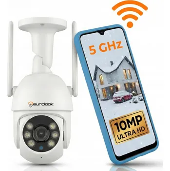 IP kamera Venkovní otočná WIFI kamera 10MPx ULTRA HD 2,4/5GHz s obousměrným zvukem a sledováním pohybu (5G)