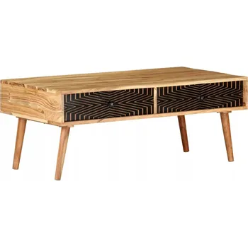 Konferenční stolek Obdélníkový stolek VidaXL 100 x 50 x 39 Cm, odstíny hnědé