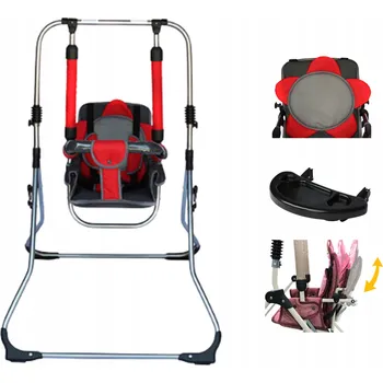 Houpací lehátko pro miminko skládací 3v1 židlička + tác PL