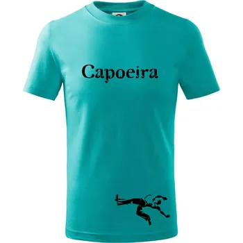 Chlapecké tričko Capoeira velký - Tričko dětské bavlněné - 134 cm/8 let ( Emerald )