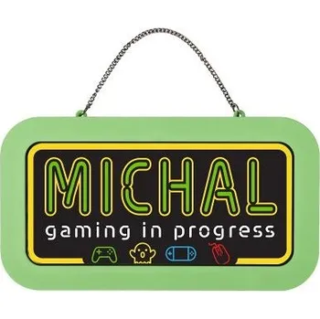 Party dekorace ALBI Neonová cedulka se jménem - Michal