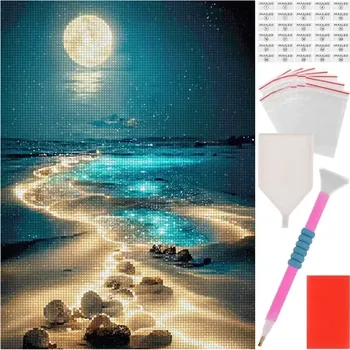 Diamantové malování Diamantové malování Plaž – 40 × 30 cm MAALEO