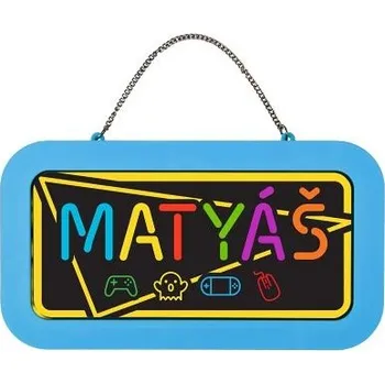 Party dekorace ALBI Neonová cedulka se jménem - Matyáš