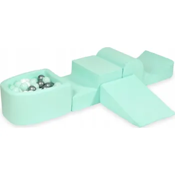 Dětské hřiště Pěnové dětské hřiště se skluzavkou a bazénkem, micro mátové