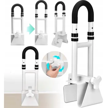 Madlo do koupelny MADLO DO KOUPELNY PODPĚRA KE VANĚ PRO SENIORY NASTAVITELNÁ VÝŠKA