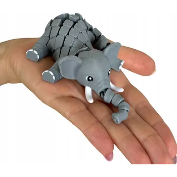 Figurka Slon s kly – flexibilní hračka, antistresová pomůcka, pohyblivá figurka