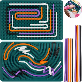 Hračka pro nejmenší SENZORICKÁ HRAČKA SILIKONOVÁ VZDĚLÁVACÍ ADHD AUTISMUS + TAŠKA SADA